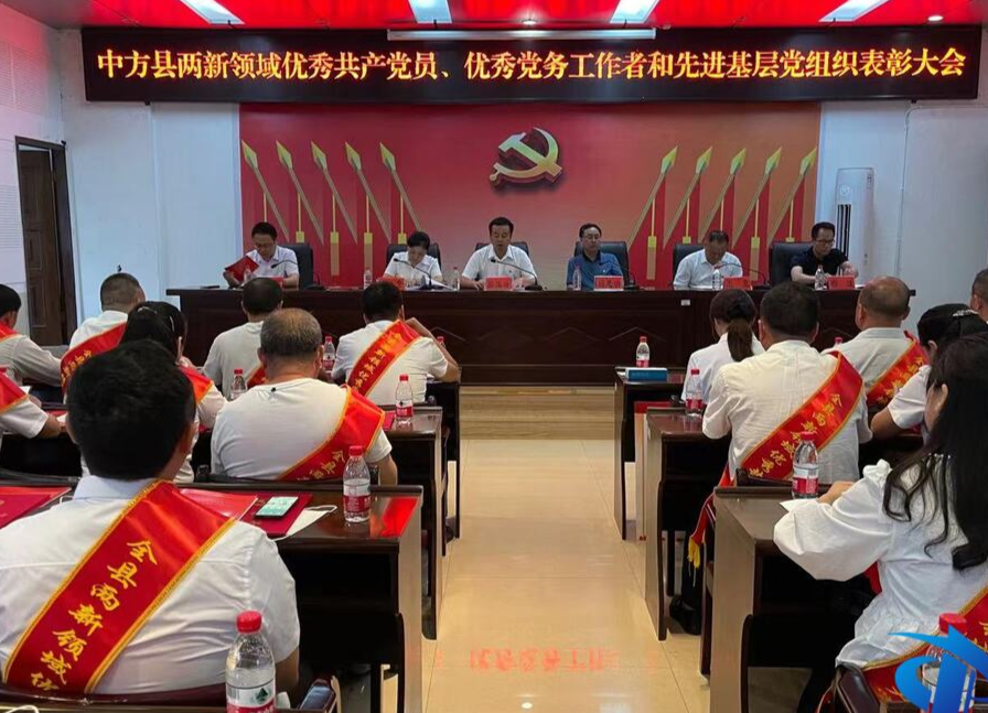 中方县召开两新领域优秀共产党员、优秀党务工作者和先进基层党组织表彰大会