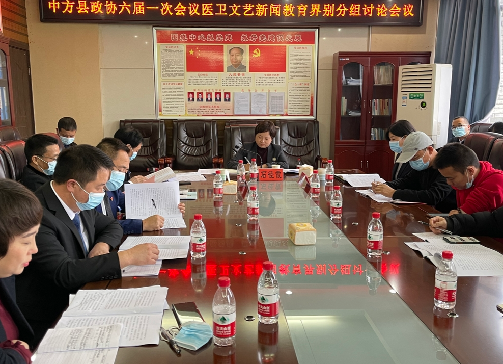 两会报道|石径霞等参加县政协六届一次会议医卫、文艺、新闻、教育界别分组团讨论