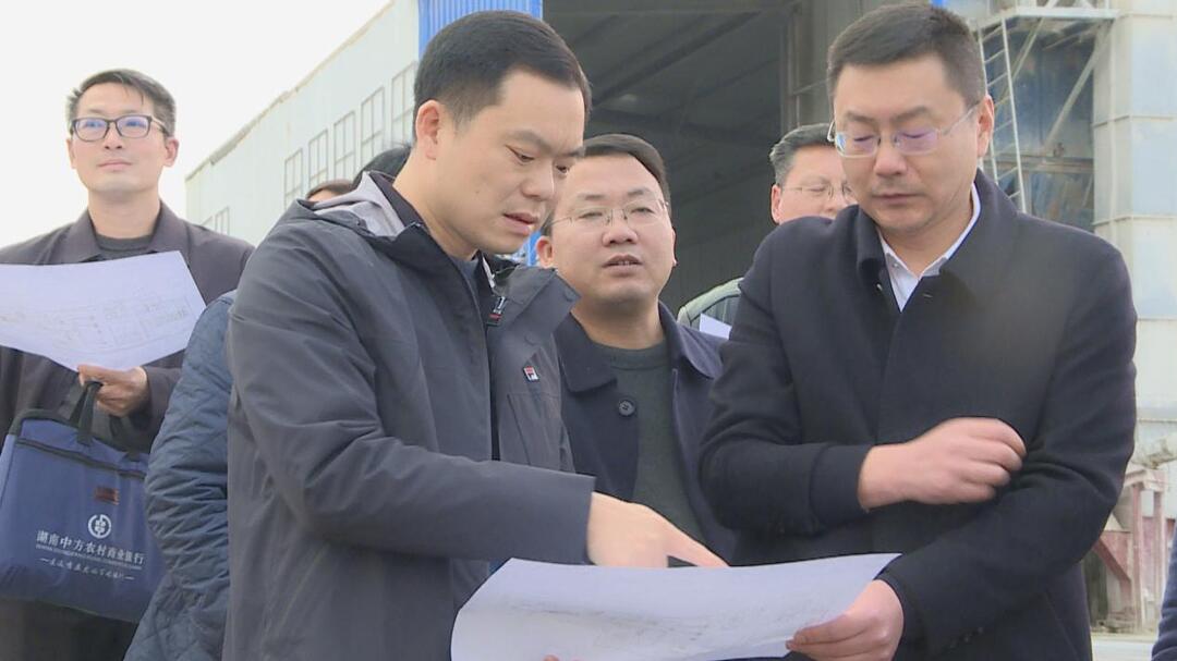 胡杰调研指导绿色新型建材产业园项目建设