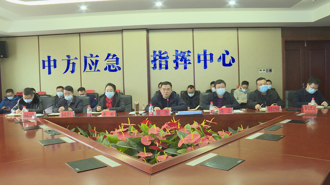 胡杰主持召开视频会议 安排部署低温雨雪冰冻天气防范应对工作