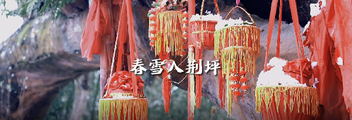 大美荆坪：春雪与千年古村的“绝美相拥”