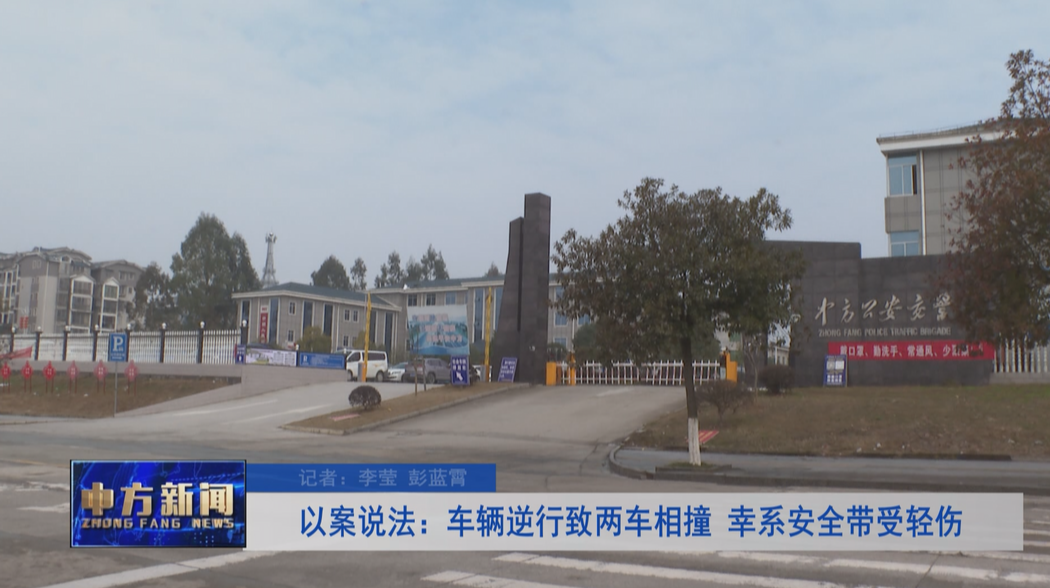 以案说法：车辆逆行致两车相撞 幸系安全带受轻伤