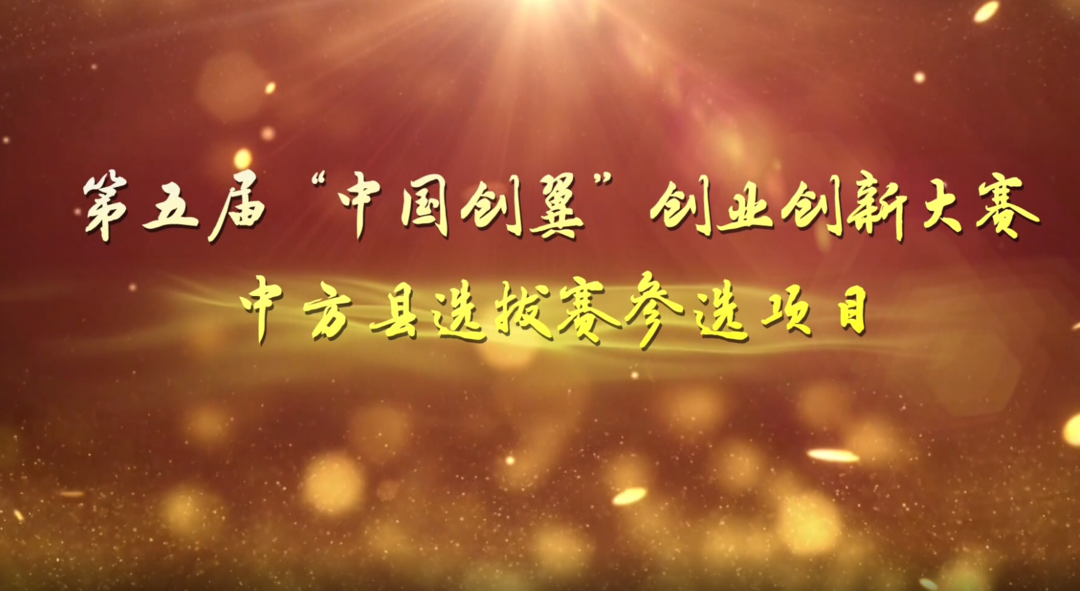 第五届“中国创翼”创业创新大赛中方县选拔赛参选项目：下肴生态农业旅游开发有限责任公司