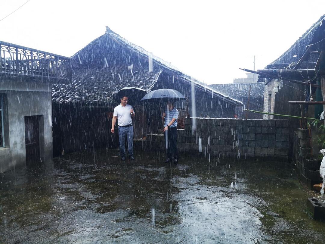 向付和在铜鼎镇巡查地质灾害点