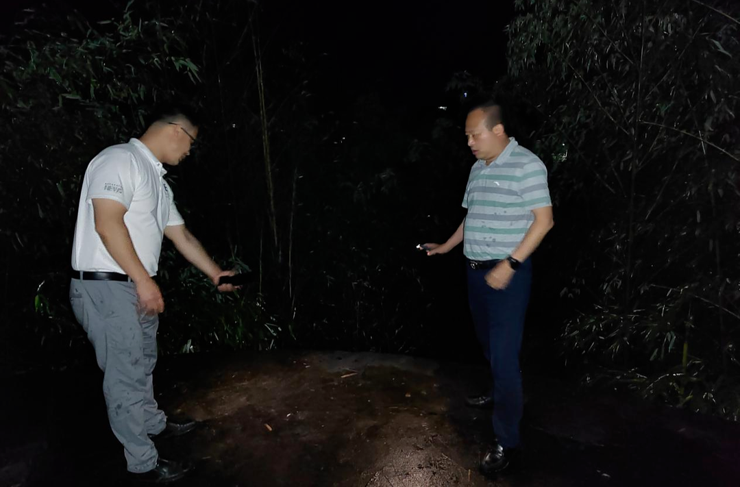 向付和到铜鼎镇指导防汛抗灾工作
