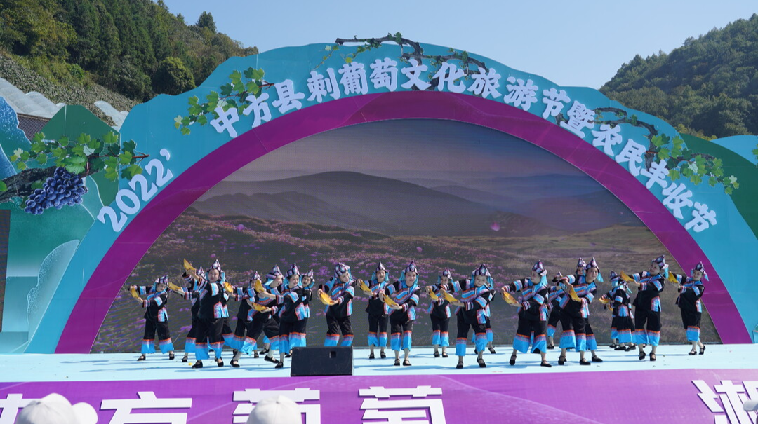 2022'中方县刺葡萄文化旅游节暨农民丰收节开幕式文艺节目精彩纷呈