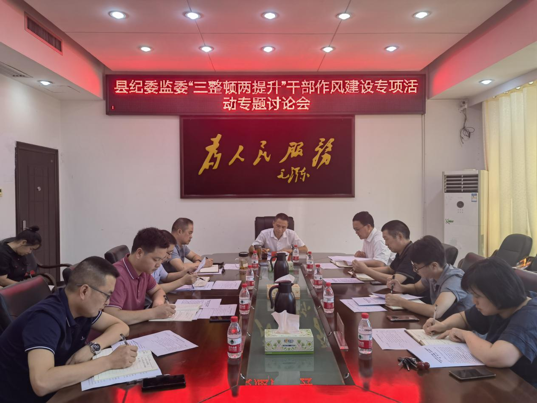 县纪委监委召开“三整顿两提升”干部作风建设专项活动专题讨论会