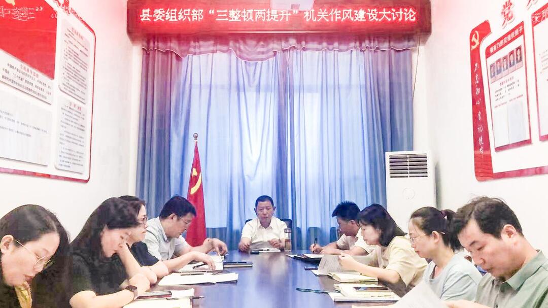 中方县委组织部召开“三整顿两提升”干部作风建设专项活动讨论会