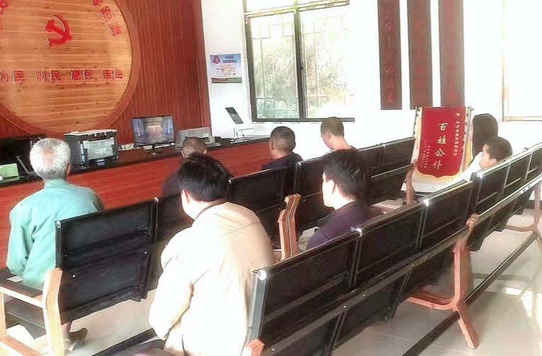 图片新闻|袁家镇大溪新村党员干部收看收听党的二十大开幕会