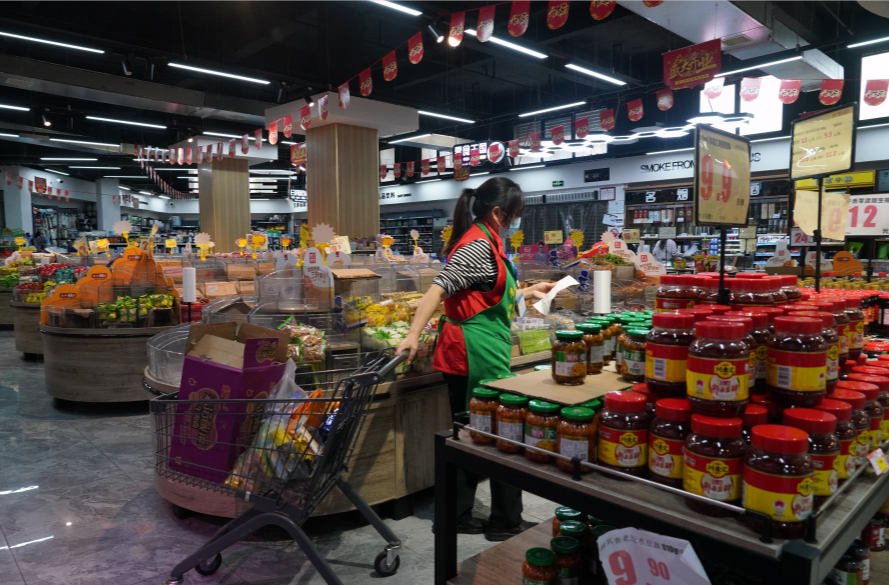 “线上下单，线下配送”中方县物资充足、物价稳定