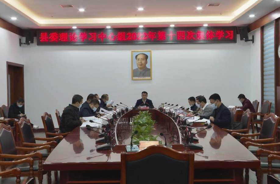 县委理论学习中心组举行2022年第十四次集体学习