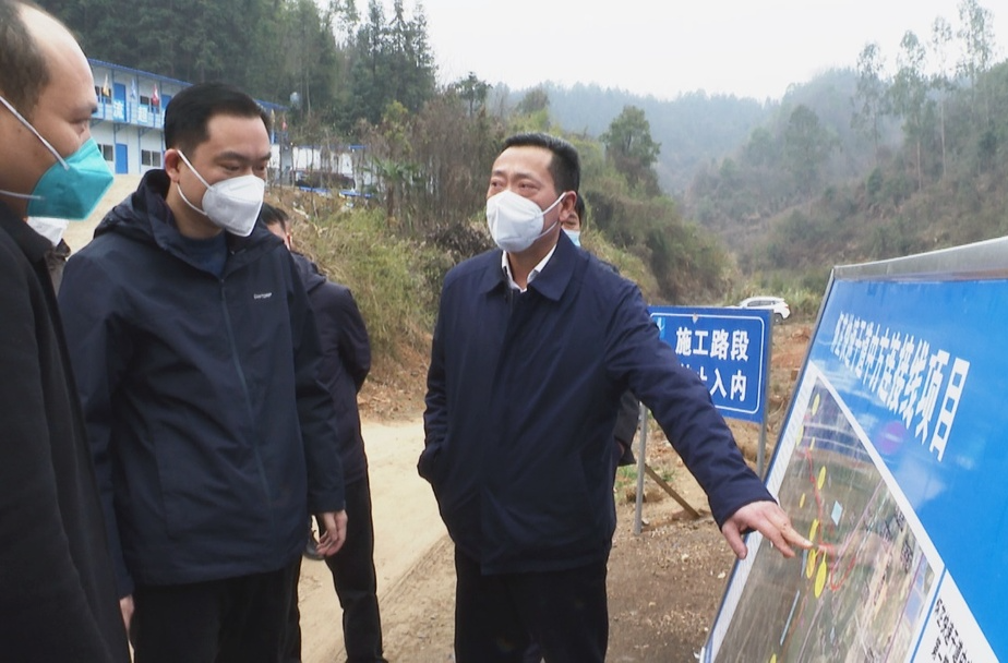 余建勇到中方调研怀芷快速干线建设（中方段）工作