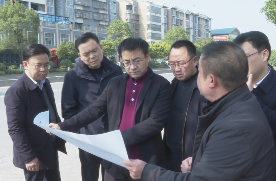 张家铣调研中方大道、滨江路、城北片区项目建设