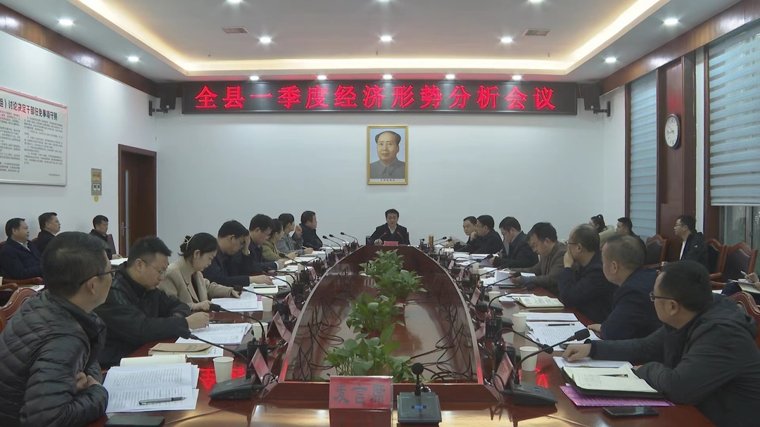 全县一季度经济形势分析会召开 张家铣主持并讲话 胡杰参加
