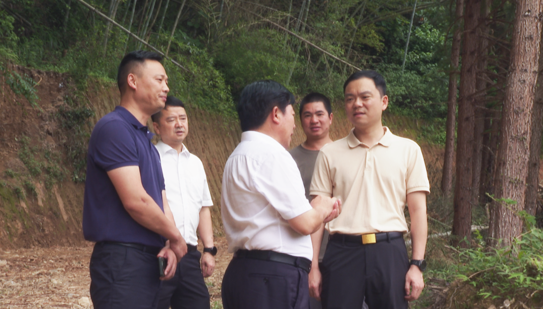 胡杰到乡镇开展巡河、巡田、巡林工作