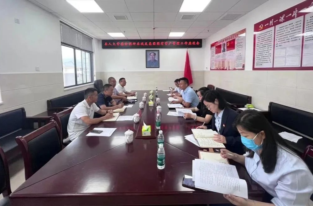 县人大调研组到县城发集团调研国有资产管理工作