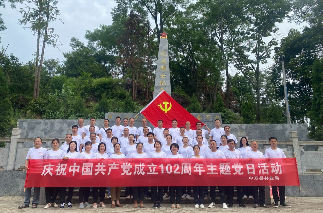 视频|中方县林业局开展庆“七一”主题党日活动