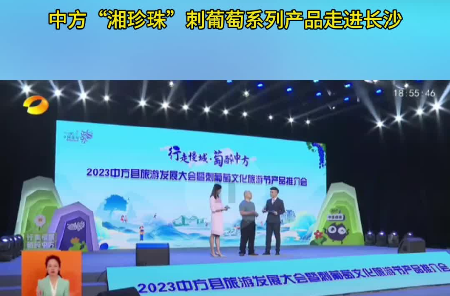 湖南新闻联播|中方“湘珍珠”刺葡萄系列产品走进长沙