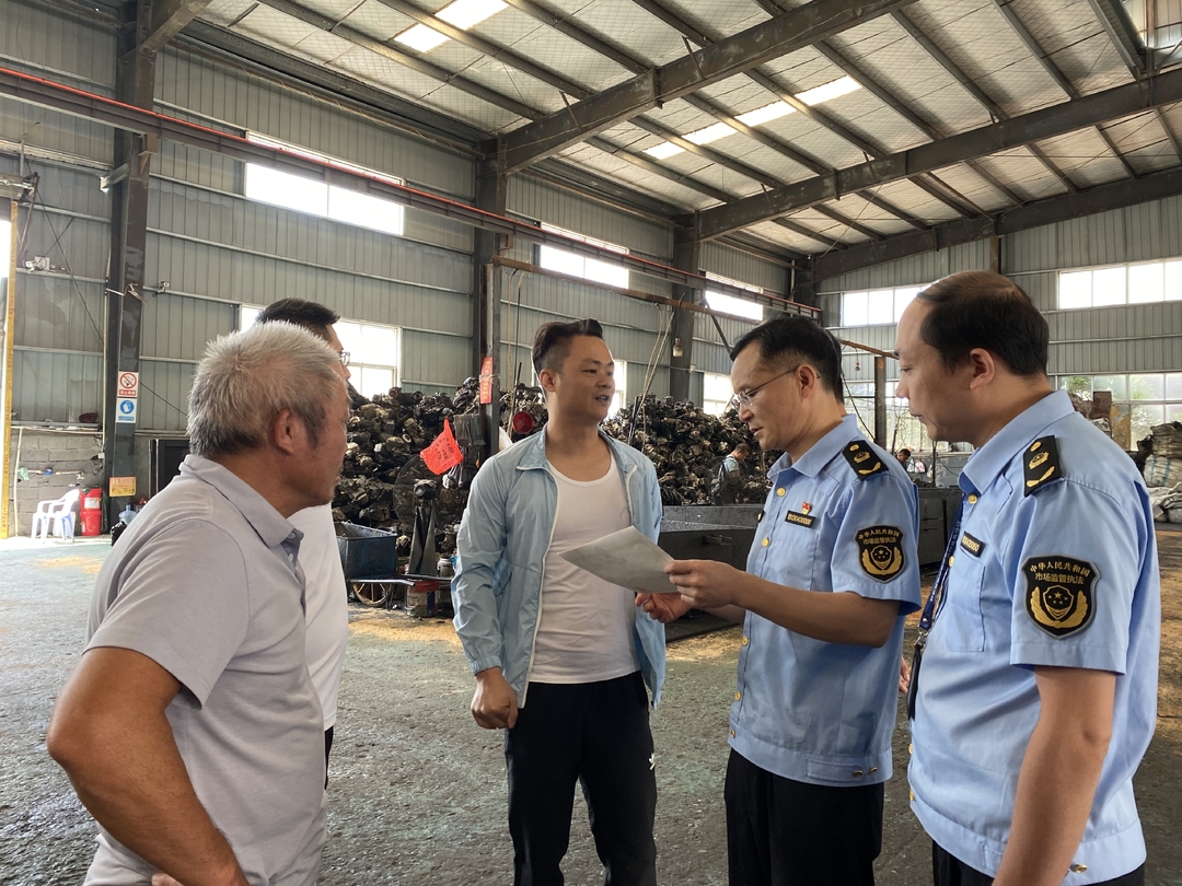 中方县市场监督管理局开展报废机动车回收拆解专项检查行动