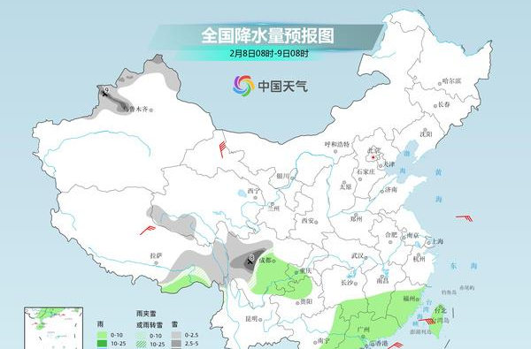 南方雨雪今起收尾 春节假期晴朗升温开场