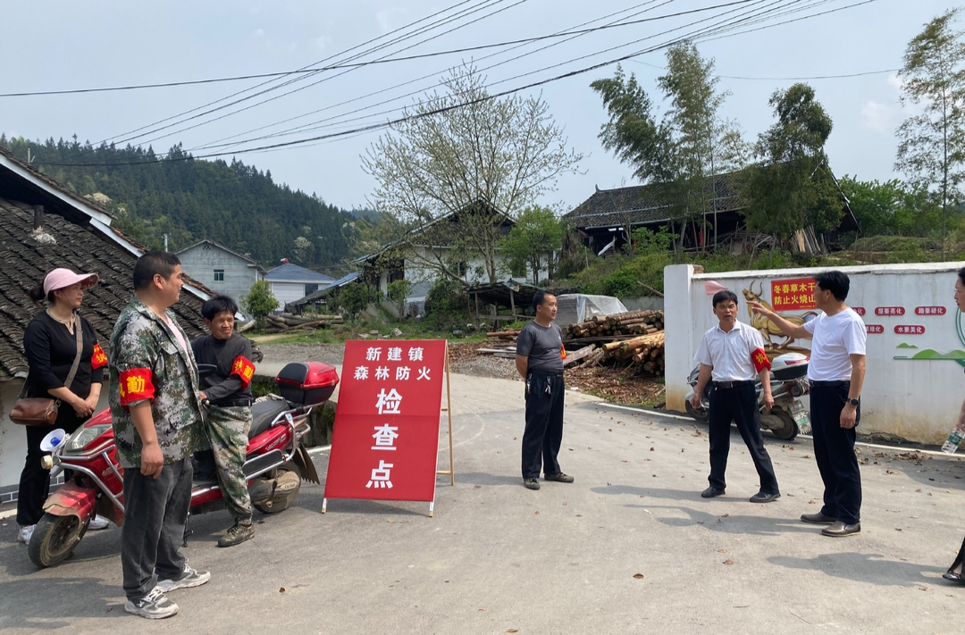 中方县开展清明节前森林防火安全检查工作