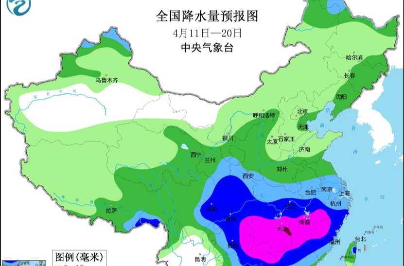 南方的雨太卷了！未来十日湖南局地降水超250毫米