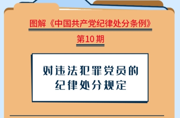 图解纪律处分条例丨对违法犯罪党员的纪律处分规定