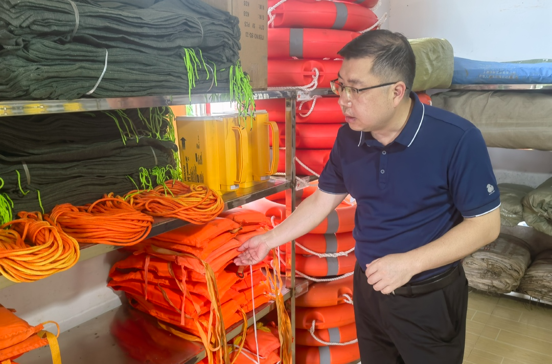 杨凯程到新路河镇督导检查防汛备汛工作