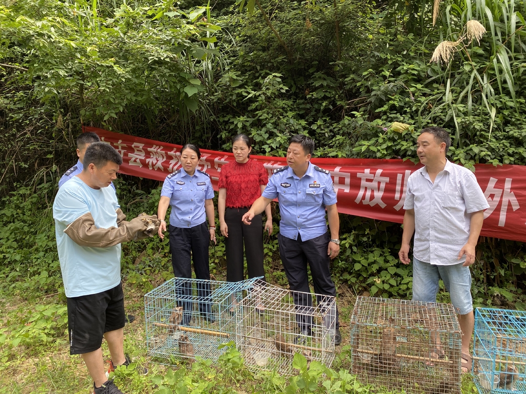 中方县：10只保护野生动物放归大自然