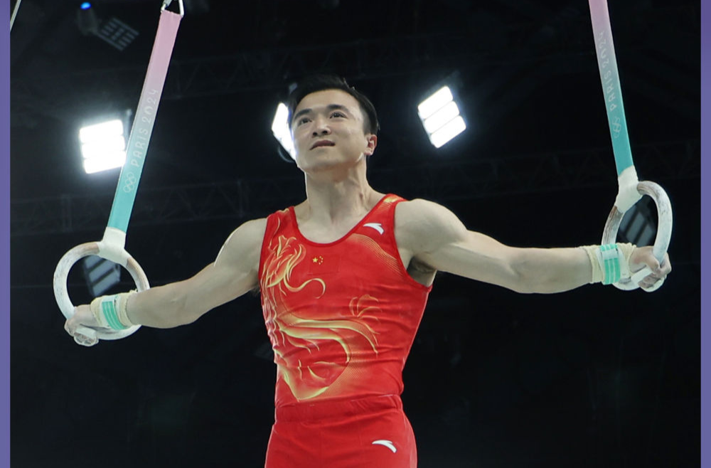 体操男团包揽吊环冠亚军