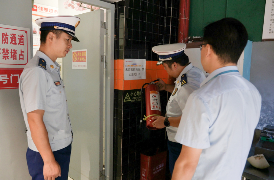 中方县消防救援大队开展中秋节前消防监督检查