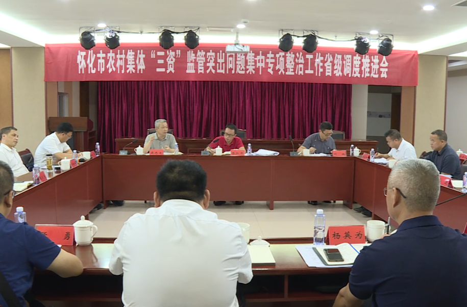 怀化市农村集体“三资”监管突出问题专项整治推进会在中方召开