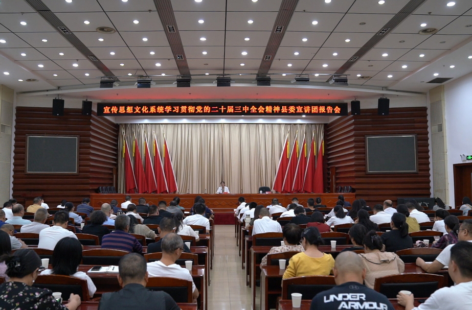 中方县召开宣传思想文化系统学习贯彻党的二十届三中全会精神县委宣讲团报告会