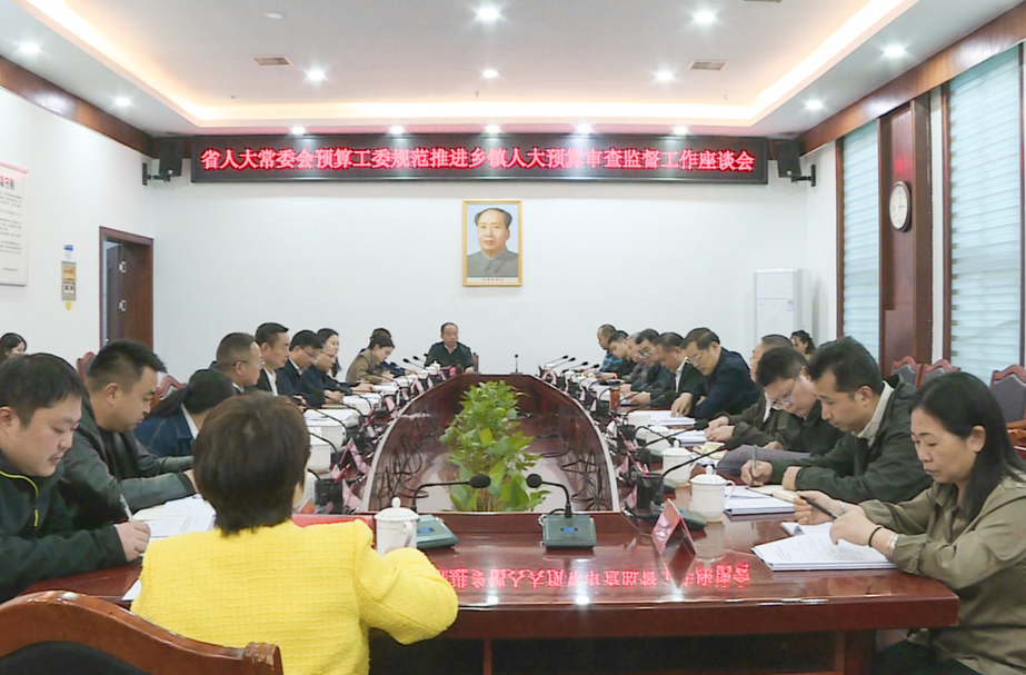 省人大常委会预算工委规范推进乡镇人大预算审查监督工作座谈会在中方县举行