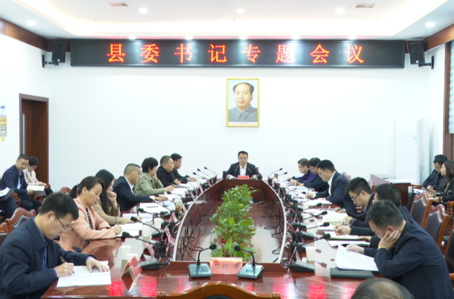 张家铣专题研究全县重点项目建设、立项争资等工作