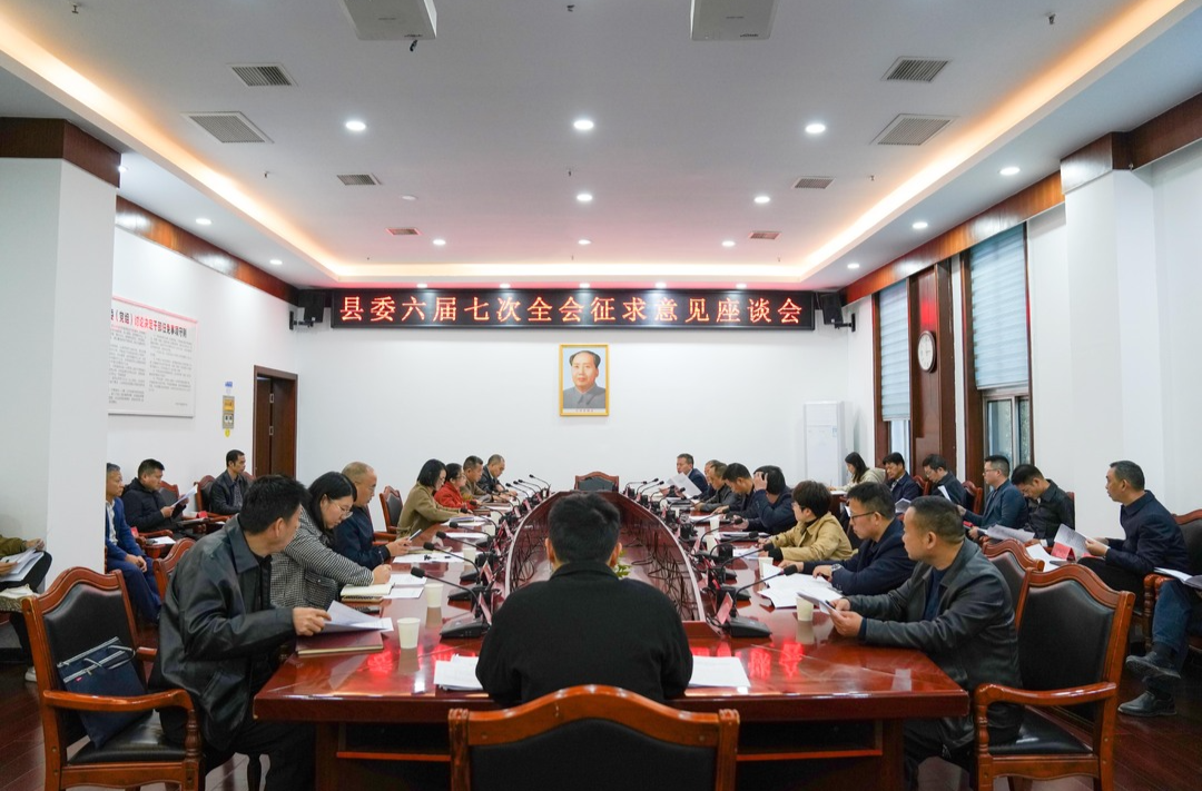 县委六届七次全会征求意见座谈会召开