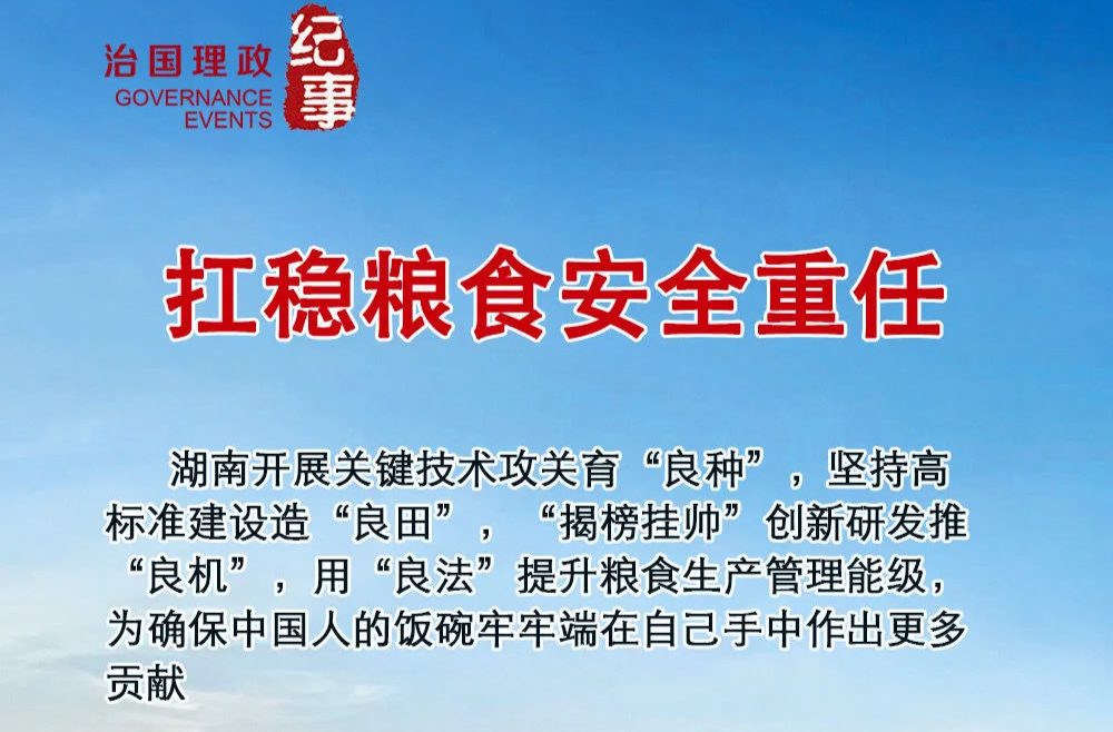 瞭望·治国理政纪事｜扛稳粮食安全重任