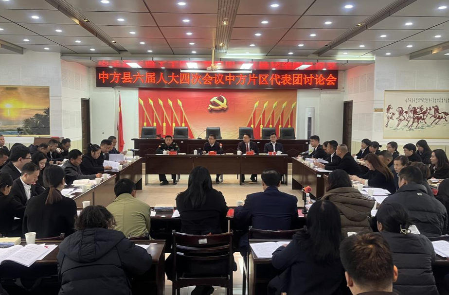 两会报道｜张家铣参加中方县六届人大四次会议中方片区代表团讨论