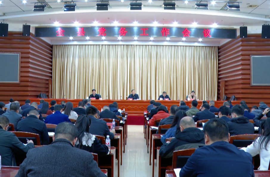 全县党务工作会议召开 胡杰出席并讲话
