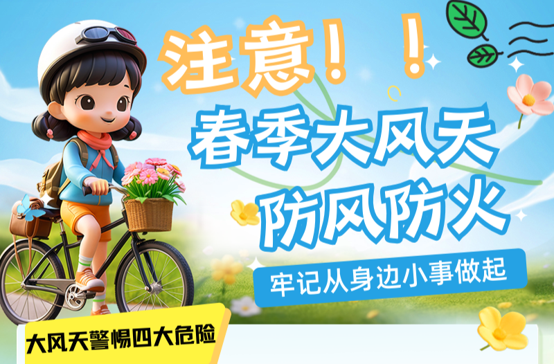 长图|春季大风天，防风防火要注意！