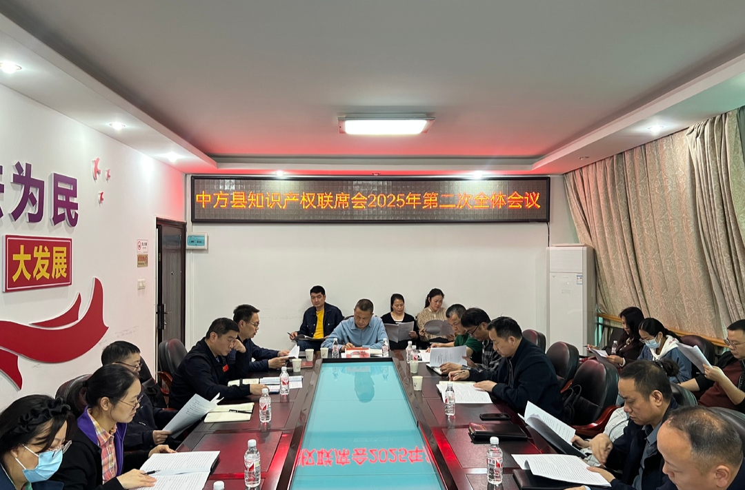 2025年中方县知识产权工作联席（扩大）会议召开