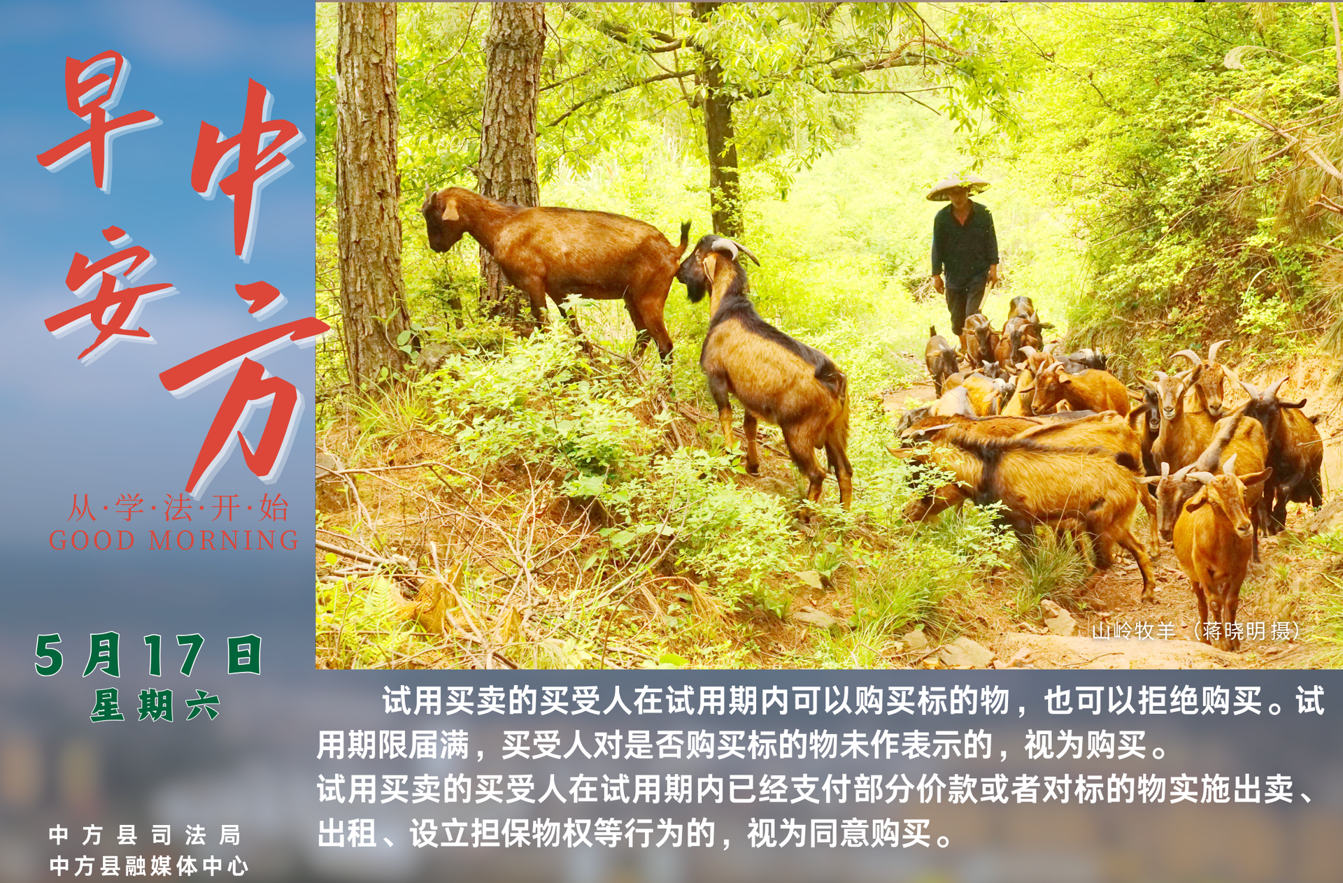 海报|早安中方·从学法开始（四月二十）