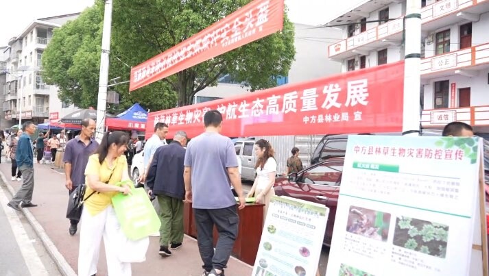 中方县林业局开展2025年林草生物灾害防控宣传周活动