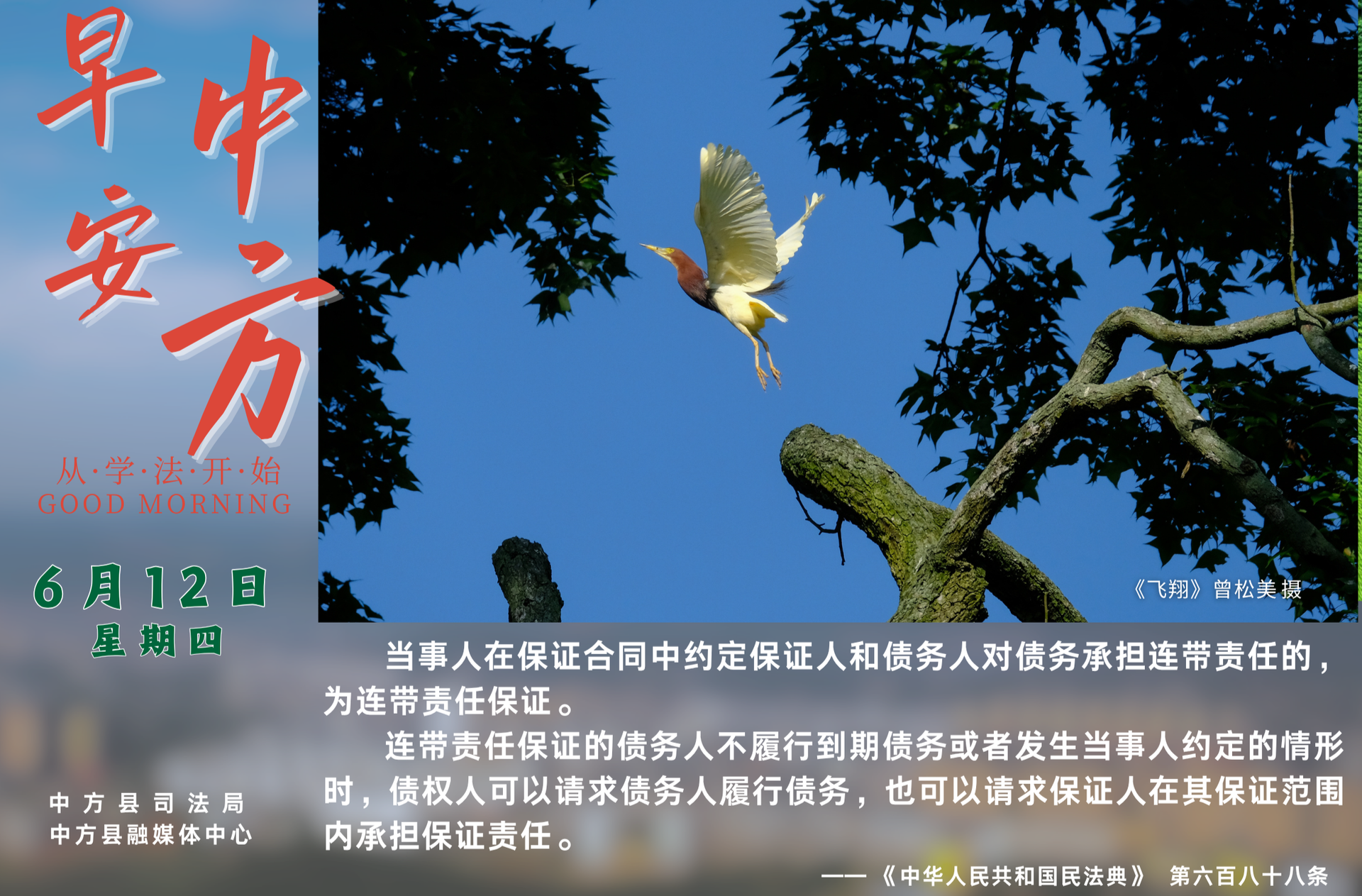 海报|早安中方·从学法开始（五月十七）