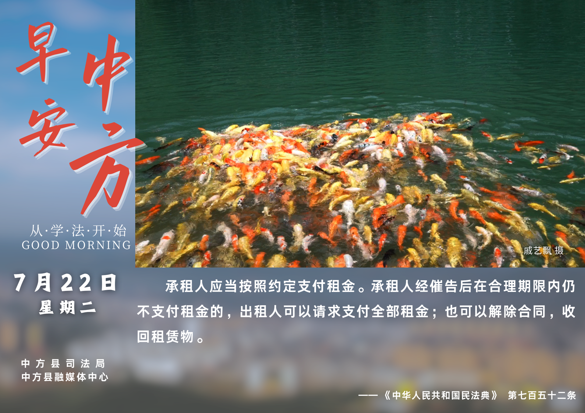 海报|早安中方·从学法开始（六月二十八）