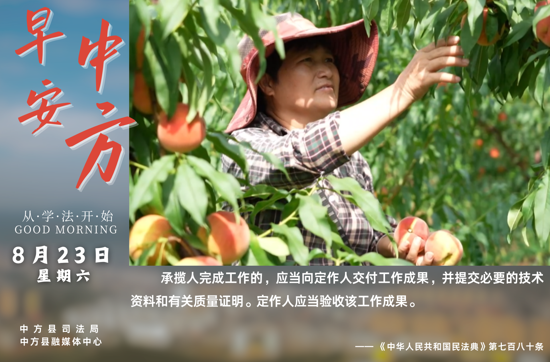 海报|早安中方·从学法开始（七月初一）