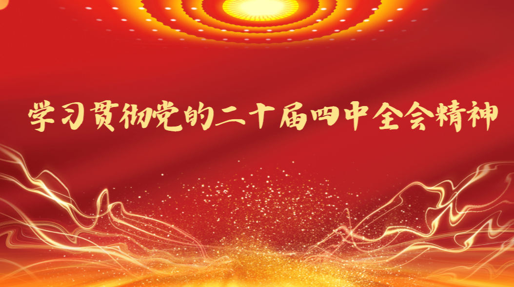 学习贯彻党的二十届四中全会精神