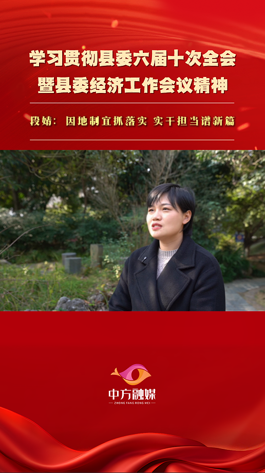 视频|段婧：因地制宜抓落实 实干担当谱新篇