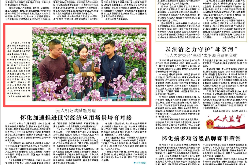 怀化日报头版|中方县新建镇康龙村 5万多株蝴蝶兰竞相开放