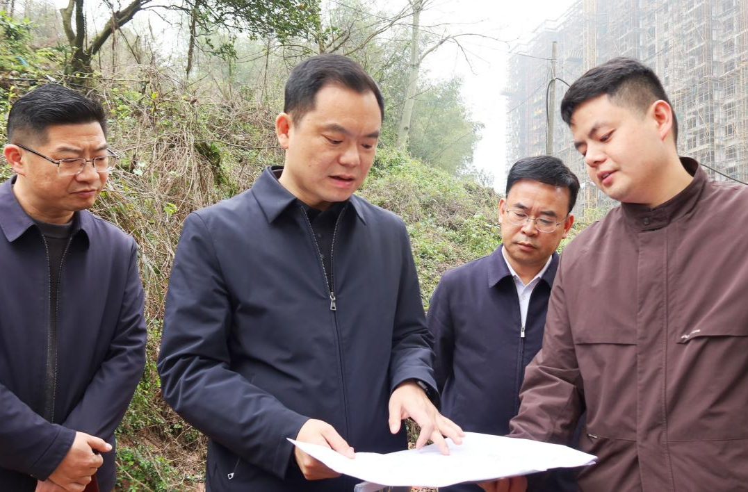 胡杰调研全民健身中心项目选址工作